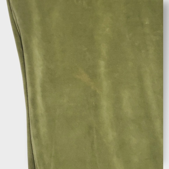 Kule Womens Velour Tracksuit Olive Green Full Zip Jacket and Joggers Set Size M - Picture 15 of 16